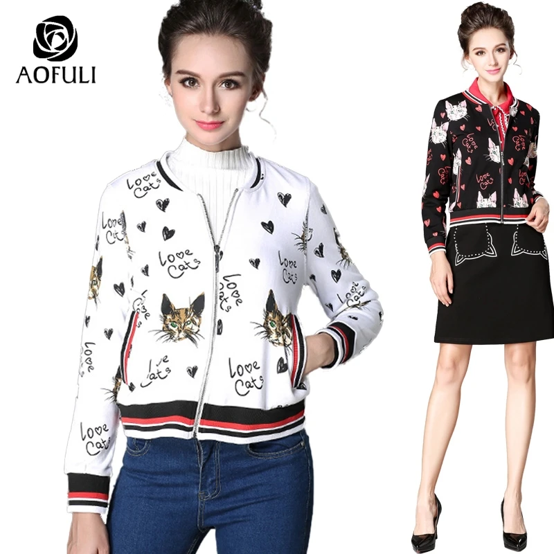 Размеры s/M/L/XL женские бейсбольные куртки с принтом осенне-зимняя куртка на молнии