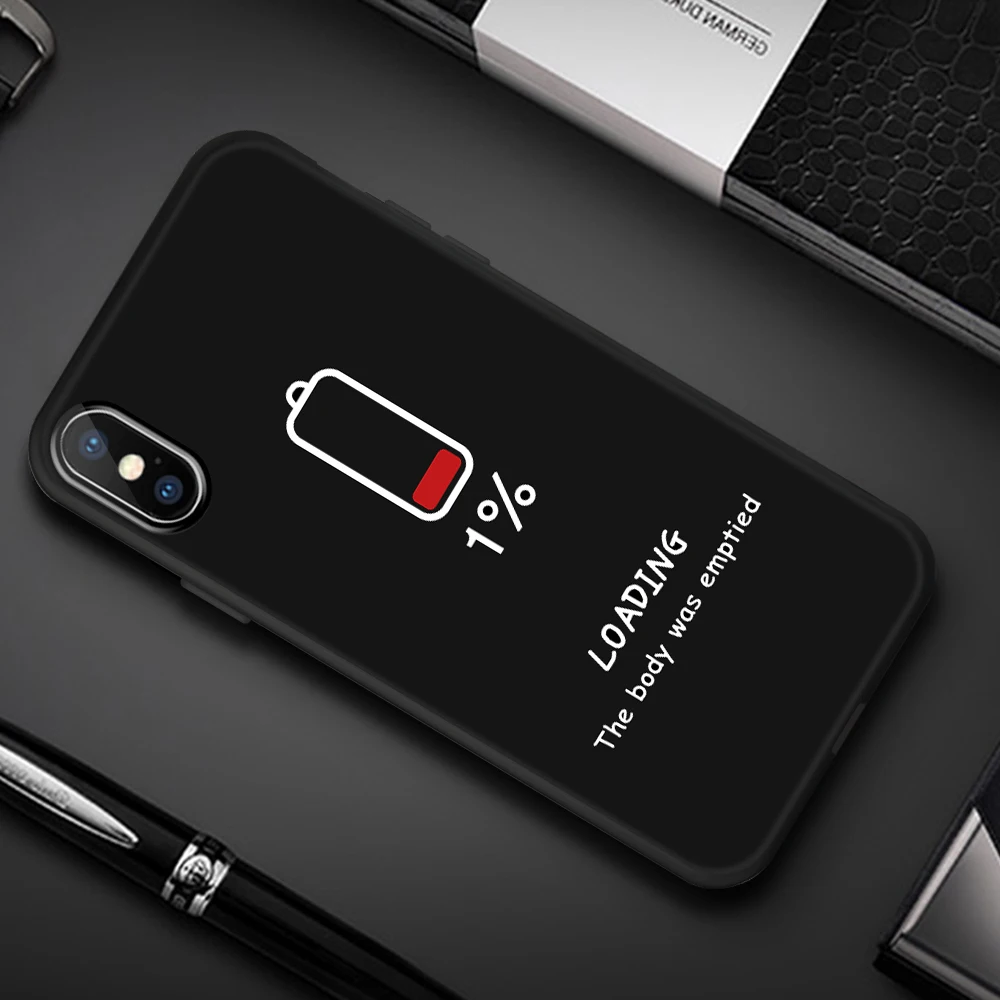 06 Парный чехол для телефона для iPhone XS Max XR для iPhone 8 7 Plus X 6 6S 5 S 5S SE силиконовый чехол из ТПУ с узором черные матовые чехлы - Цвет: 06