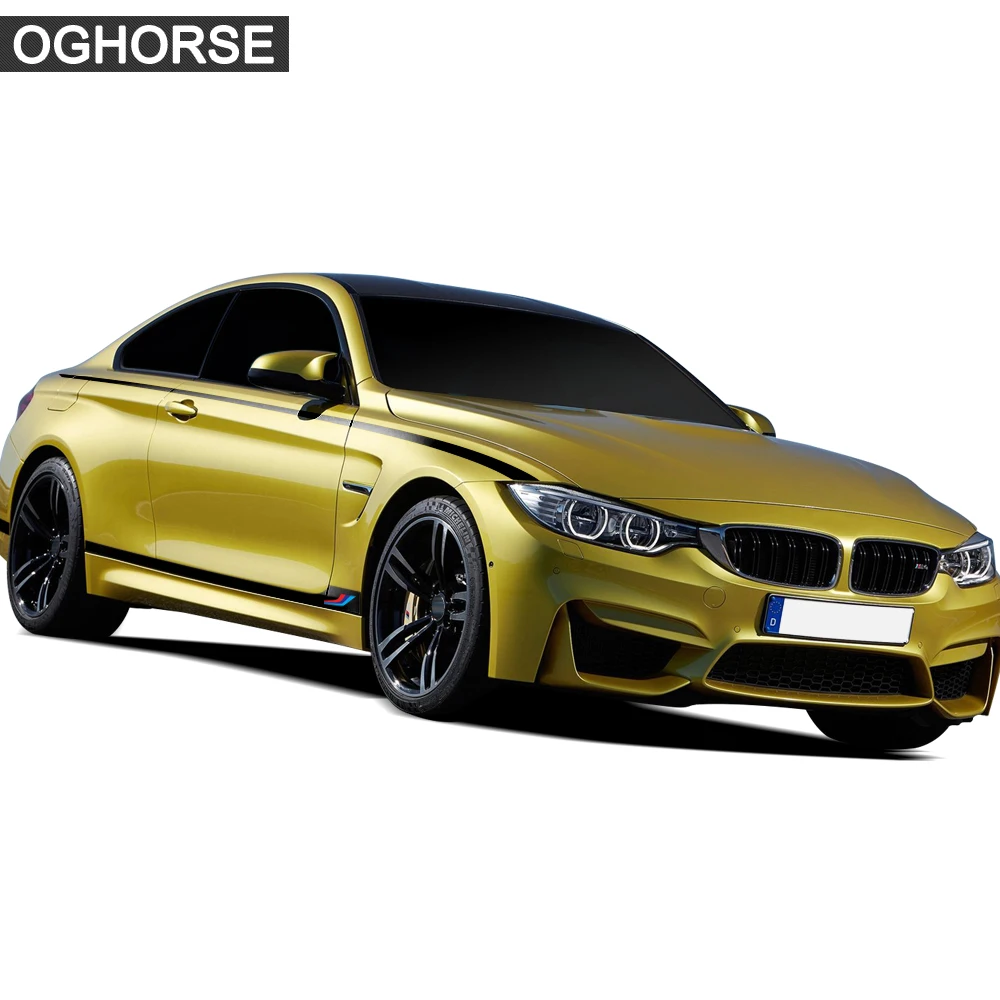 Наклейка M Performance Sport Door с боковой полосой на юбку наклейка талию для BMW 1 2 3 4 5 6 Series GT
