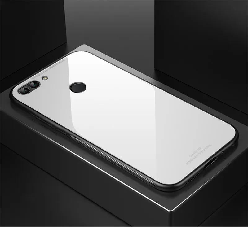 White Чехол для huawei Y6 Prime, мягкий чехол из закаленного стекла, чехол для huawei Y6 Prime ATU-L31 ATU-L42 Y 6 Y6Prime, чехол - Цвет: White