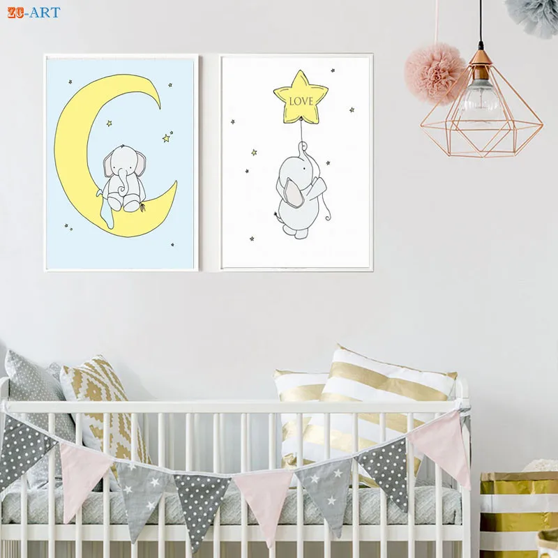 Лес питомник стены искусства мечта Приключения пакет тематический плакат лиса