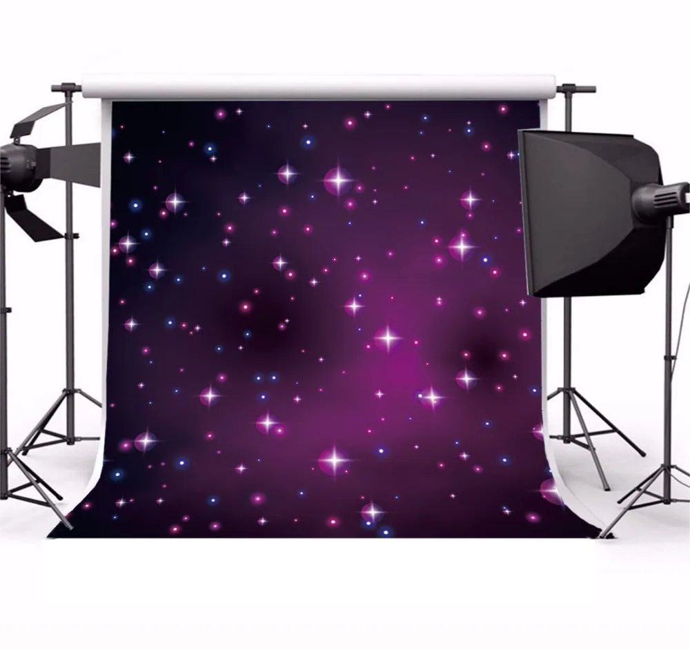 Laeacco Twinkle Stars Light Bokeh Baby Newborn Party Photography Backgrounds Customized Photographic Backdrops For Photo Studio |