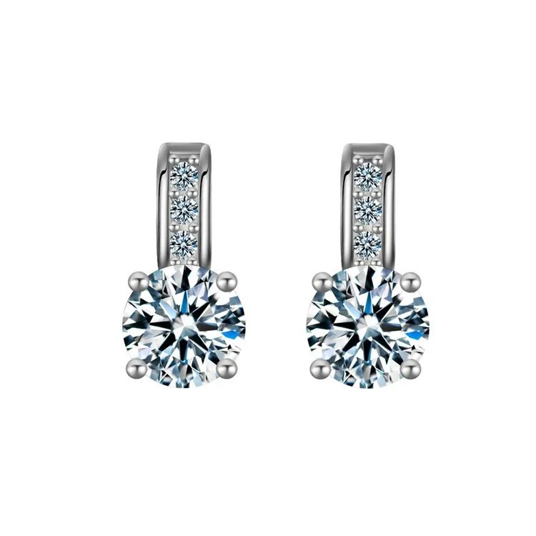 Золотой и серебряный кристалл Brincos серьгу горный хрусталь aretes Pendiente oorbellen модно украшения венок серьги гвоздики бижутерия розы серьги пуссеты серёжки гвоздики