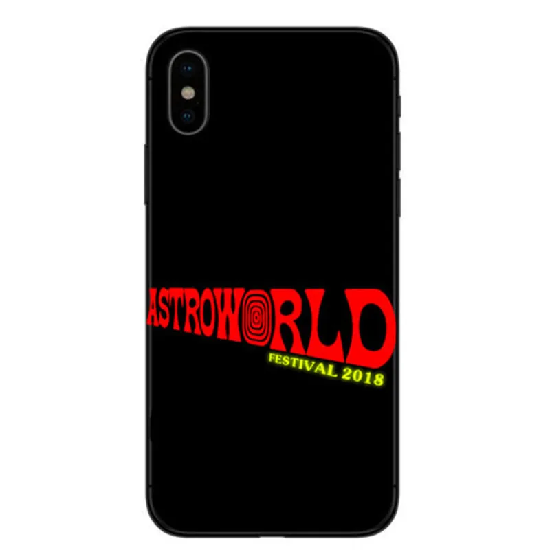 Scott travis astroworld lunatico em modo de casos de telefone para o iphone 4 5 6 7 8 Plus para apple Silicone macio capa preta
