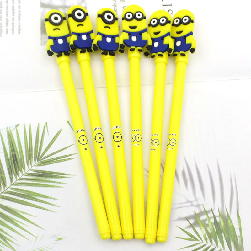 1 Набор из 0 5 мм милые силиконовые маленькие желтые мужские гелевые канцелярские