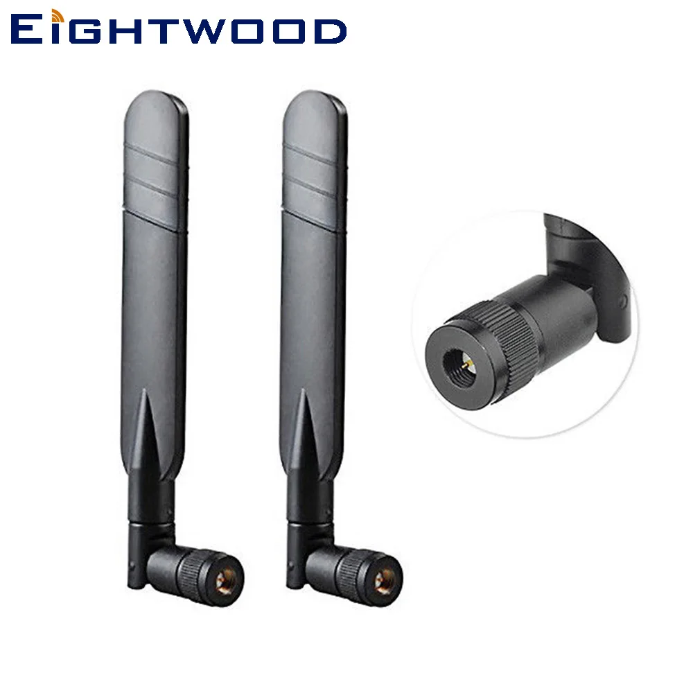 Eightwood 2-Pack 4G LTE 5dBi SMA Мужская антенна, совместимая с камерой Spypoint Bigfoot Spartan LTL разведки SG580 сотовой тропы