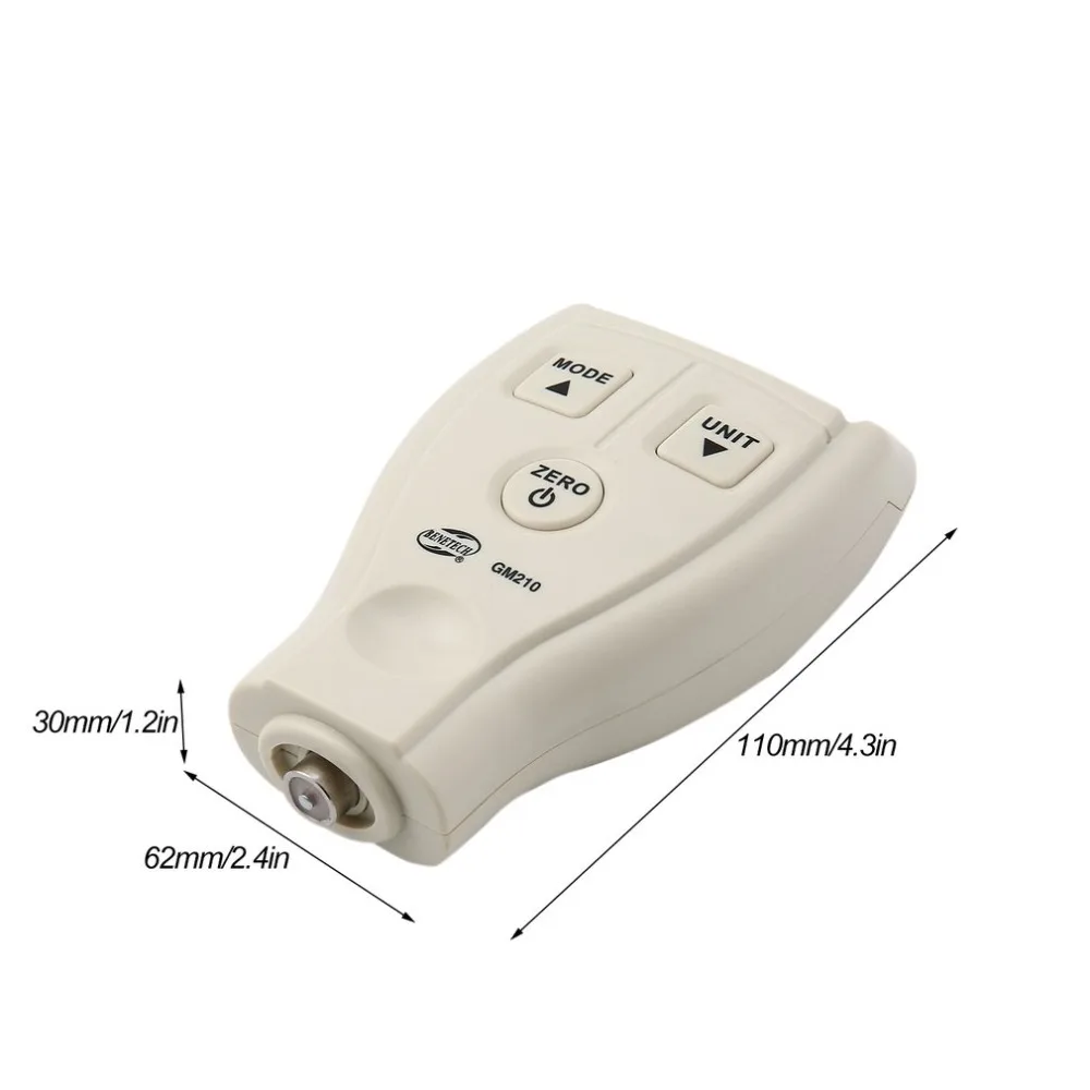Benetech GM210 0 1800um мини цифровая пленка для покрытия толщиномер железа автомобильный