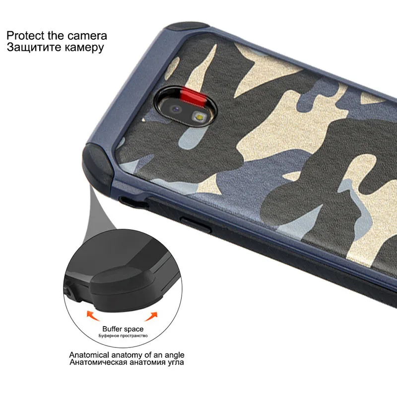 Camo Phone Case For Samsung Galaxy J3 2017 J330F Pro EU Version Hard plastic TPU Back Cover for j3 J330 | Мобильные телефоны и