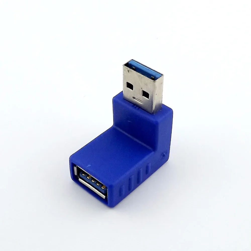 

10Pcs USB 3.0 A Male To A Female 90 Degree Right Angle M/F Extension Adapter Connector