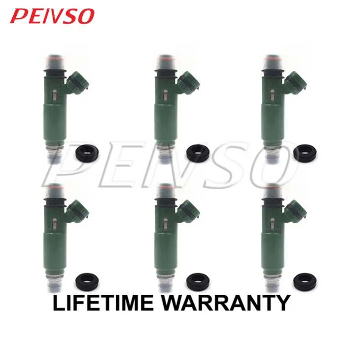 6x 23250-66010 23209-66010 Топливная форсунка для TOYOTA Азии LAND CRUISER LC100 4.5L 1FZ 1998~ 2005