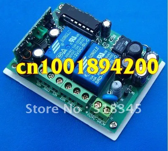 Беспроводной переключатель, 110 В, 85-280 В, 2 канала, RF, переключатель системы дистанционного управления (1 передатчик и 1 приемник), 10 А, мгновенное включение/выключение