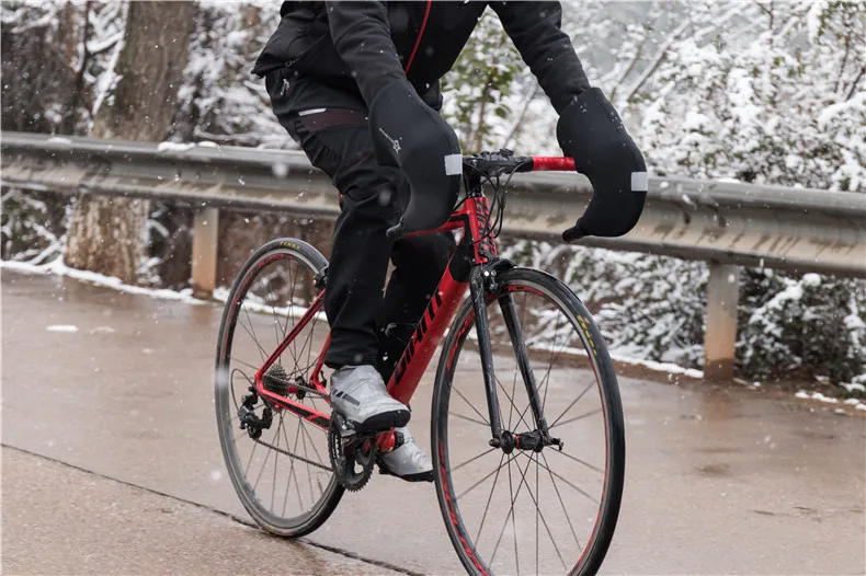 ROCKBROS перчатки для велосипедного бара, перчатки для холодной погоды, MTB дорожный велосипед, рукавицы на руль, Велоспорт, зимний Термочехол, внутренние перчатки