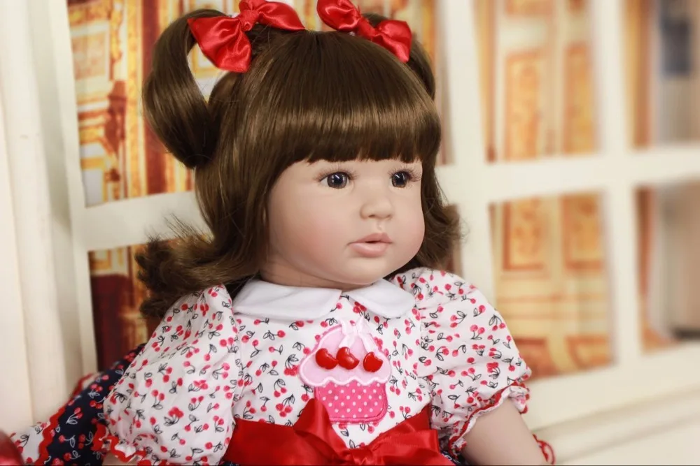 Силиконовые куклы для новорожденных принцесс 60 см мягкие boneca bambole reborn baby alive