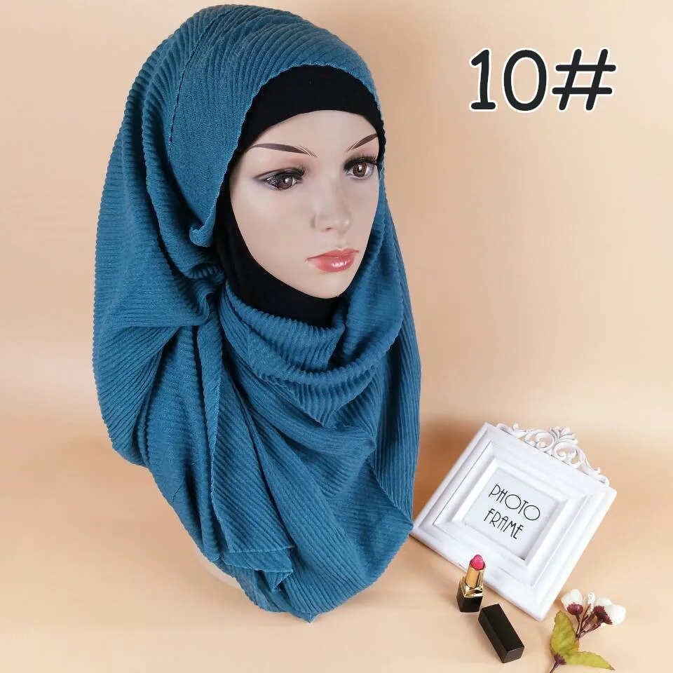 180*70 см мягкие носки из тонкого хлопка Hijab шарф Мусульманский платок исламский аксессуары Платки femme