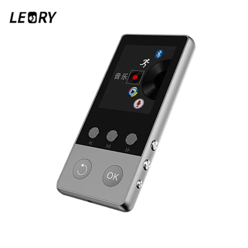 Mp3 плеер LEORY с поддержкой bluetooth 8 ГБ 1 дюйма FM радио и диктофоном|mp3 player|lossless mp3bluetooth mp3
