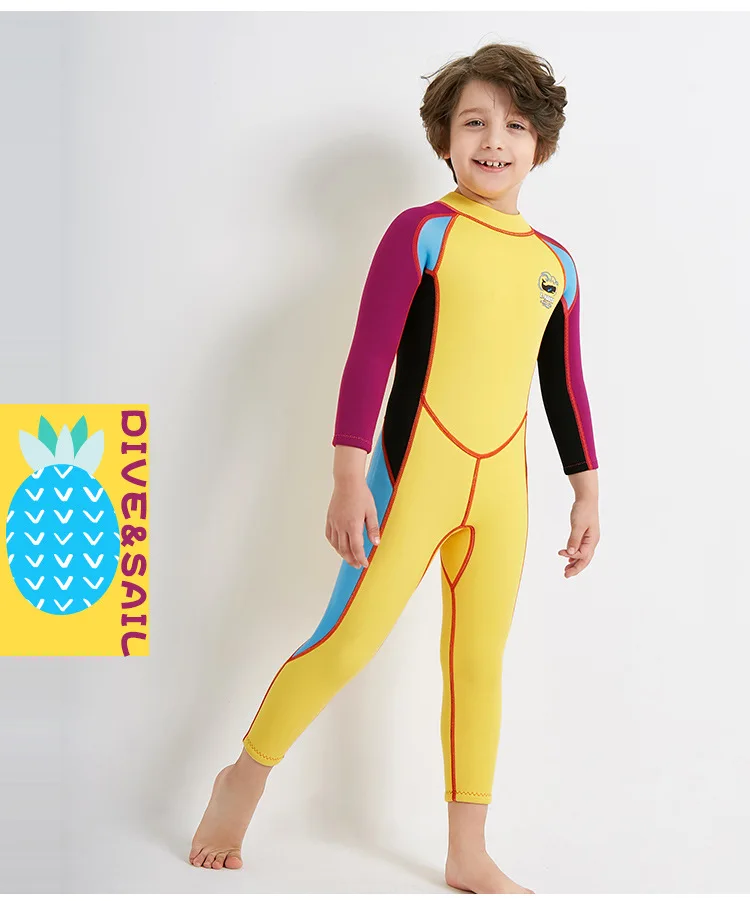 Неопреновый гидрокостюм для дайвинга и паруса 2 5 мм Детский костюм мальчиков