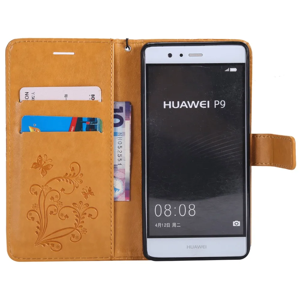 Чехол для Huawei P9 Lite mini Y6 Pro 2017 Enjoy 7 флип-чехол из искусственной кожи с 3D тиснением и