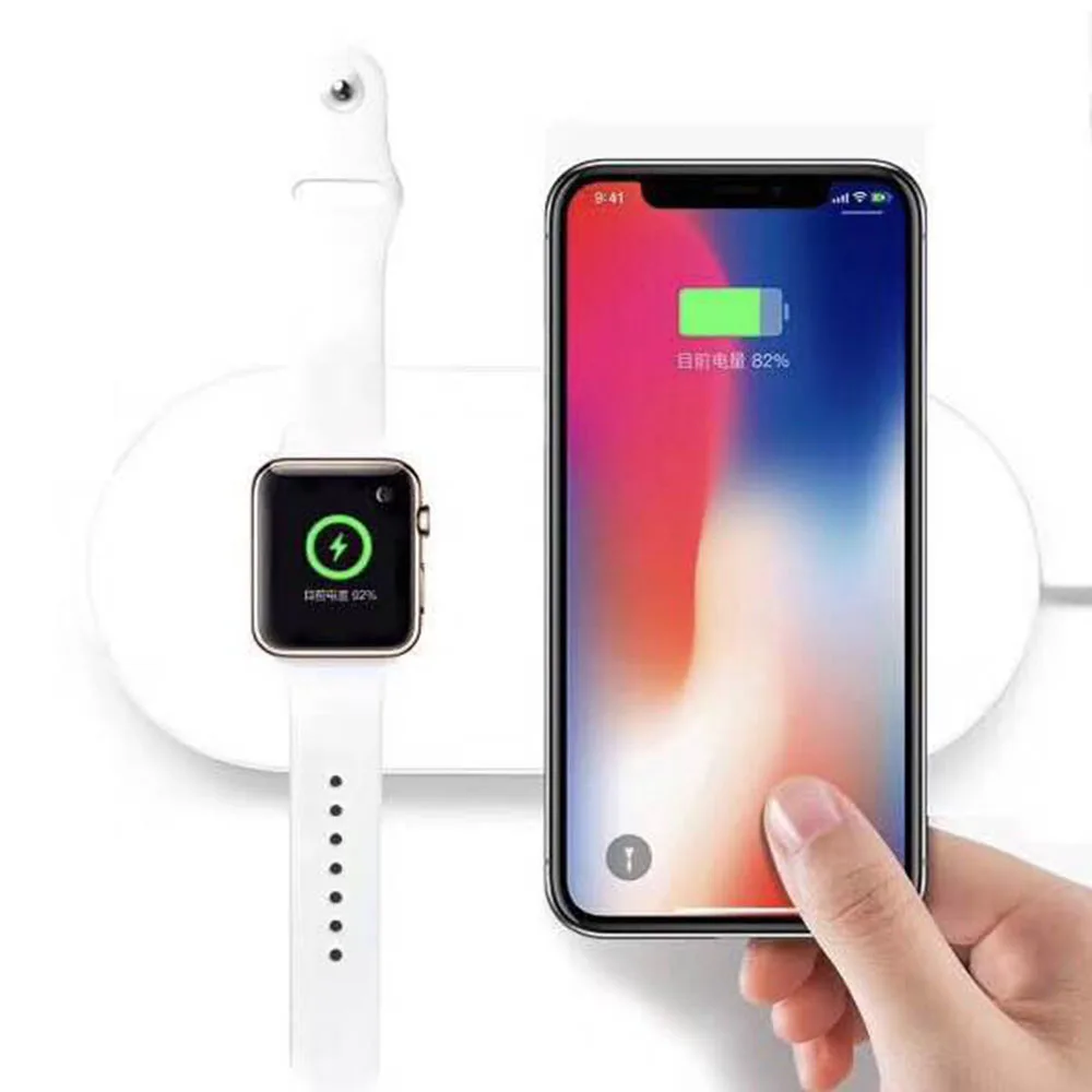 Беспроводное зарядное устройство Espanson 2 в 1 для Apple Watch iWatch 3 7 5 Вт Быстрая зарядка