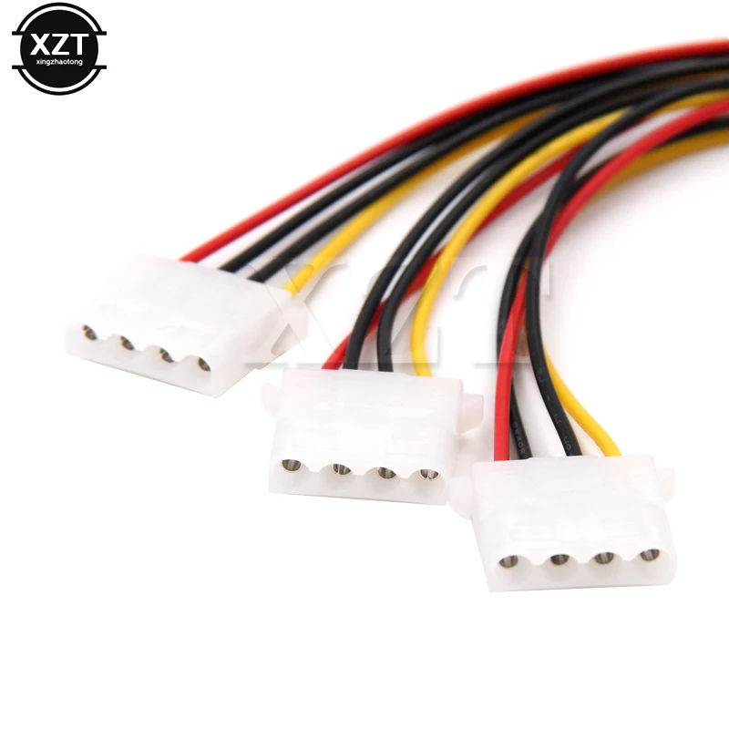Кабели питания Molex IDE с 4 контактным штекером на 3 порта разъемы сплиттер для