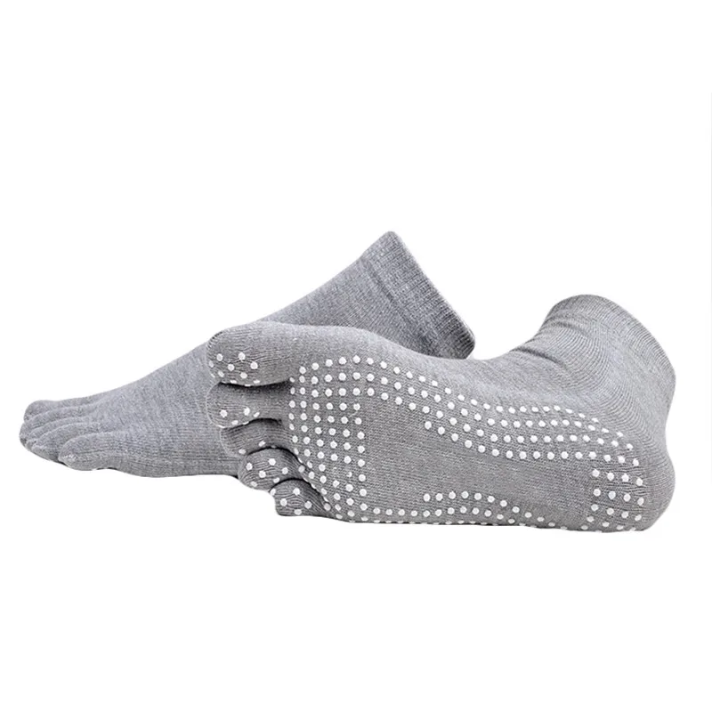 Спортивные носки для фитнеса Нескользящие Дышащие с пятью пальцами скалолазания