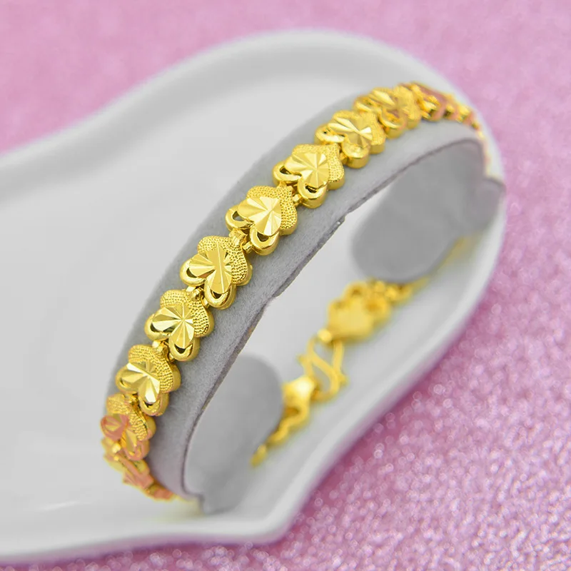 F Женский s цепочка на руку женский опт Bijoux золотой цвет цепочка звено браслет для женщин ювелирные изделия mulheres pulseira - Окраска металла: F