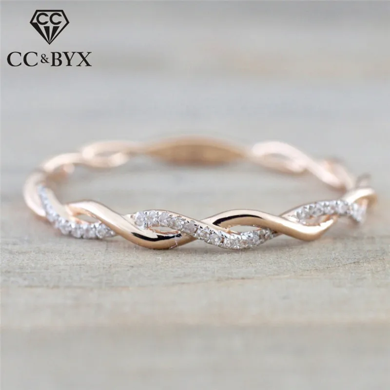 CC кольца для женщин классические ювелирные изделия конопляные цветы витые