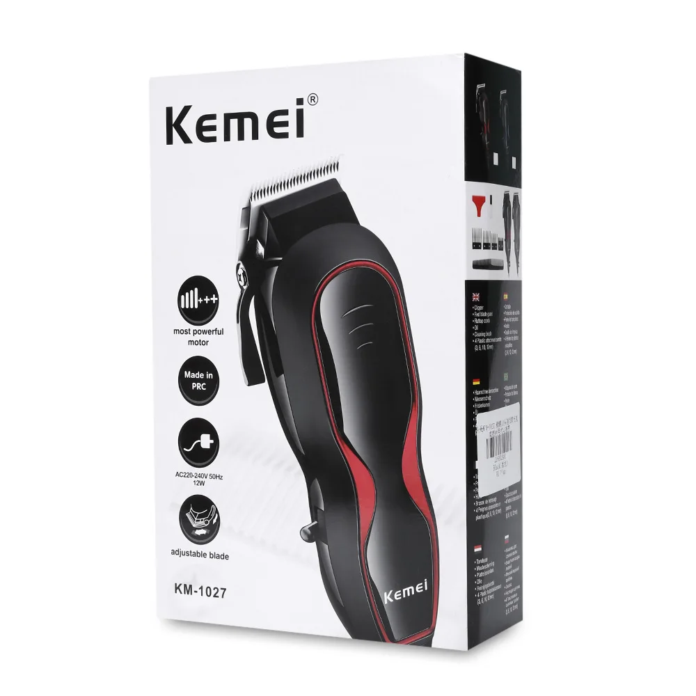 Профессиональный триммер для волос Kemei регулируемый электробритва мощный