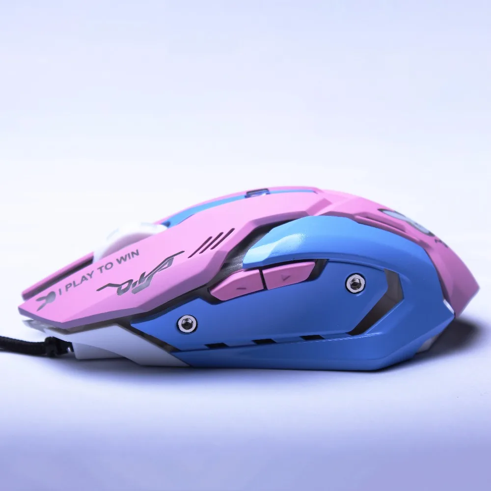 OW D. va Mercy Reaper USB Проводная мышь, 6 кнопок, оптическая игровая геймерская мышь, вспышка для ПК, ноутбука, CF, Overwatch, плеер, мыши