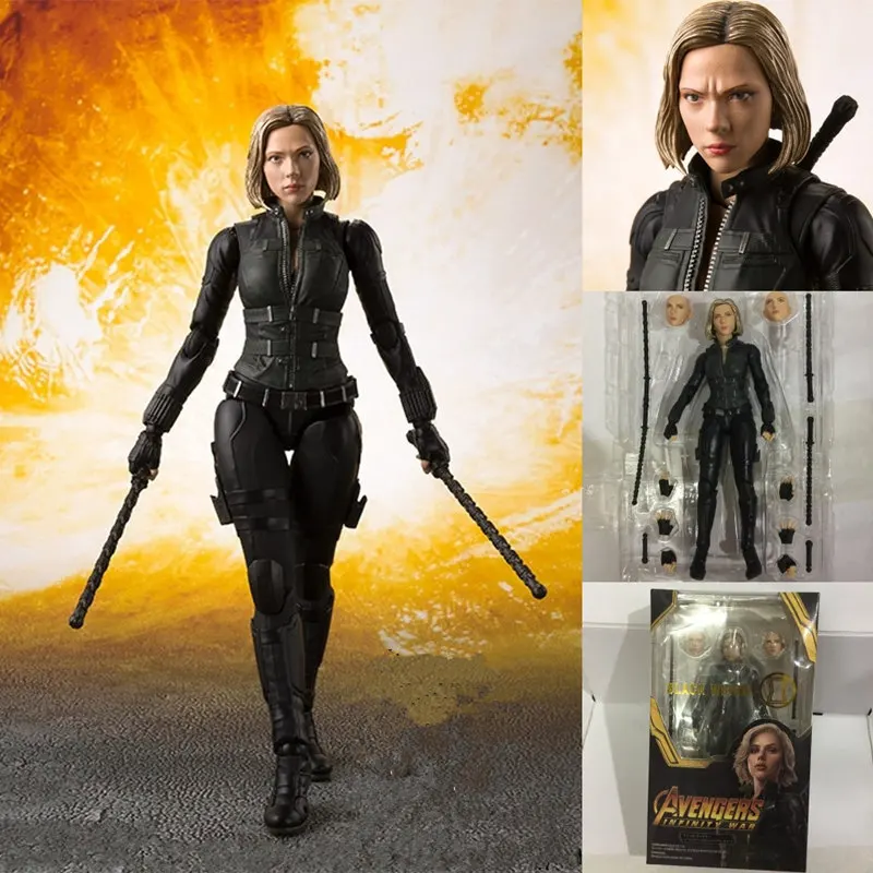 Горячие фильмы Мстители Бесконечность войны SHFiguarts Черная Вдова Капитан Америка