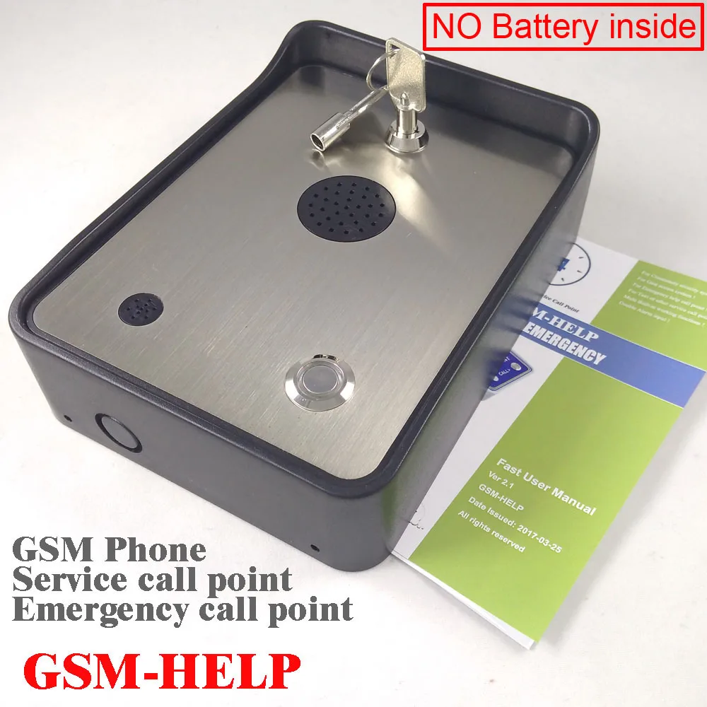 2016 защита от дождя GSM сервис бесплатная телефонная точка помощи Handsfree intercom