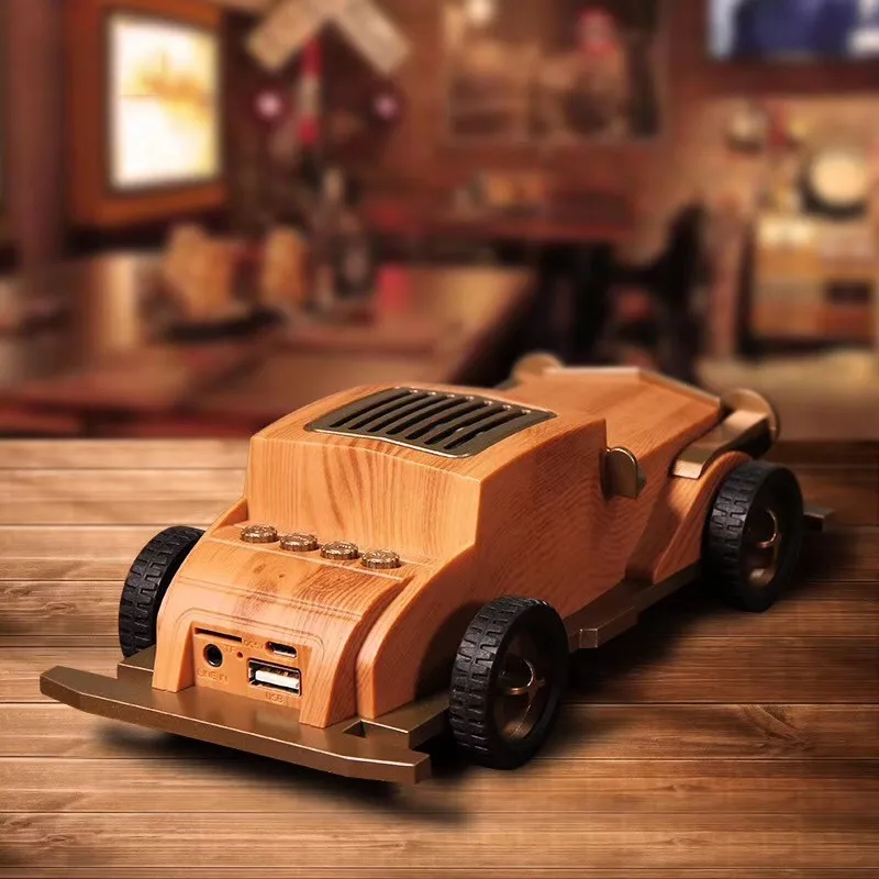 AS60 Деревянный Ретро Старый Автомобиль Bluetooth динамик беспроводной мини звуковая
