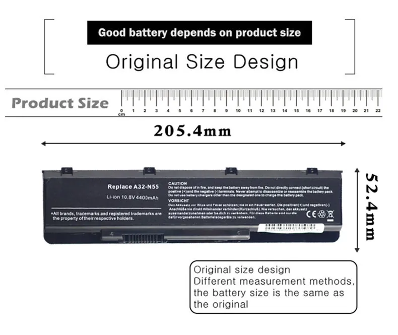 Новый аккумулятор для ноутбука ASUS A32-N55 N45 N45E N45S N45SF N55 N55E N55S N55SF N75 N75E N75S N75SF N75SJ N75SL