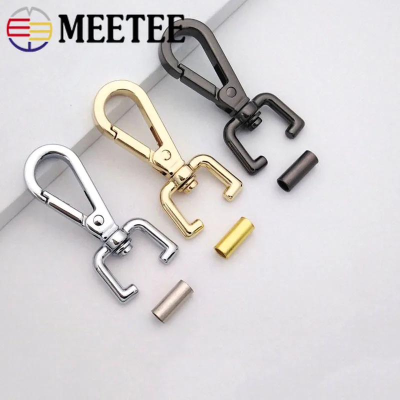 Meetee 4 шт. металлический поворотный триггер застежка Лобстер защелкивающийся крючок Брелок кольцо Паракорд ремешок открытый рюкзак сумка DIY ремесло BD051