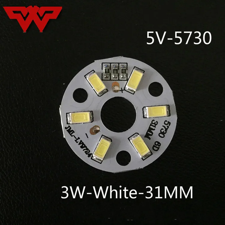 10 шт. Высокое качество USB 5 в вход 5730SMD круглая Светодиодная светильник доставка |