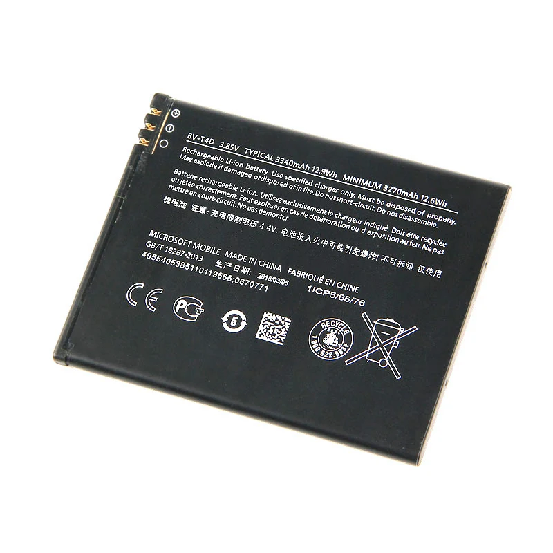 Оригинальный аккумулятор для телефона большой емкости Microsoft Lumia 950 XL CityMan 940 BV T4D BVT4D