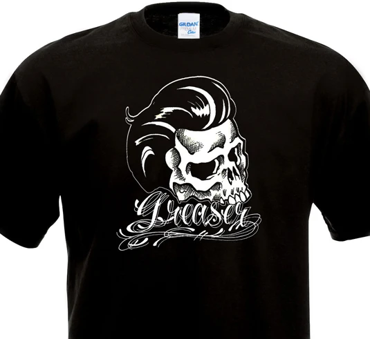 

Fashion 2019 Men Sale 100 % Cotton T-Shirt Rockabilly Rocker Rock'N'Roll Tattoo Casual Short Sleeve Tee Shirt Novelty