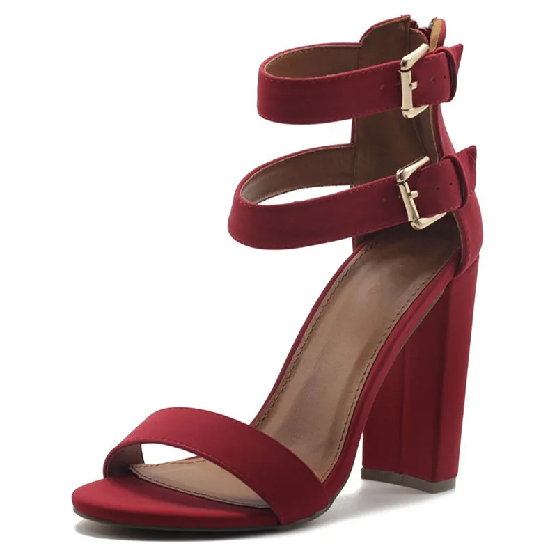 Женские сандалии-гладиаторы на очень высоком каблуке офисные сандалии с пряжкой