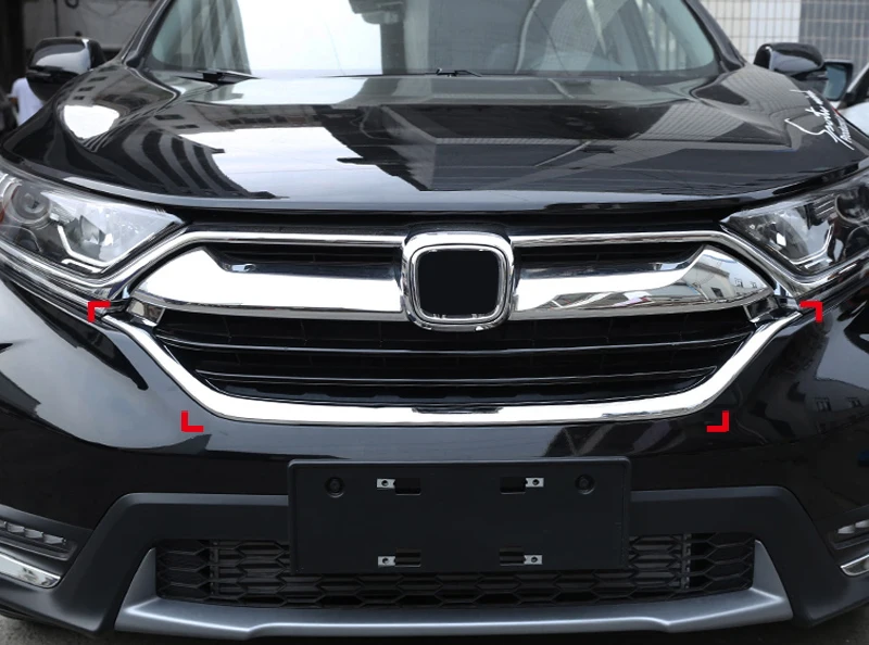 Наружная передняя решетка радиатора u-образные молдинги для Honda CR-V CRV
