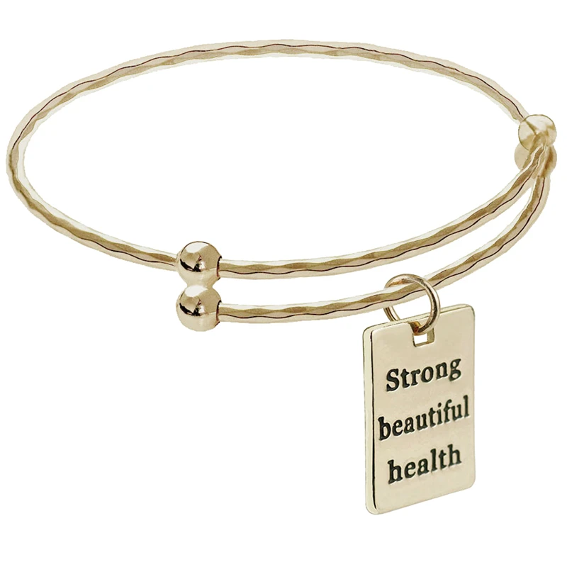 Подвеска Браслет Женская прямоугольная золотистая 2018|Браслеты| |