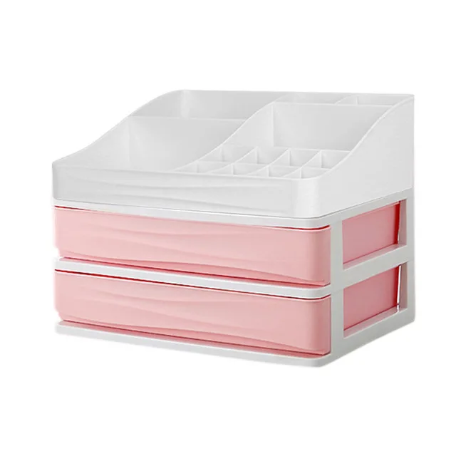 CombinablePlastic косметический ящик Органайзер для макияжа коробка для хранения косметики контейнер для ногтей шкатулка держатель настольный чехол для хранения - Цвет: 5