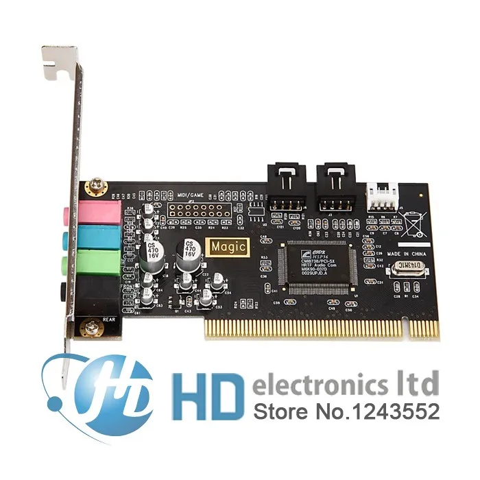 Классическая звуковая карта Pci 4 Audio Adlib, базовая звуковая карта, Настольная звуковая карта Pci