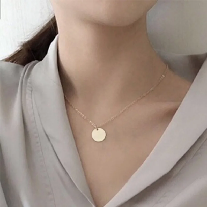 Женские простые маленькие вафельные ожерелья модные темпераментные чокеры