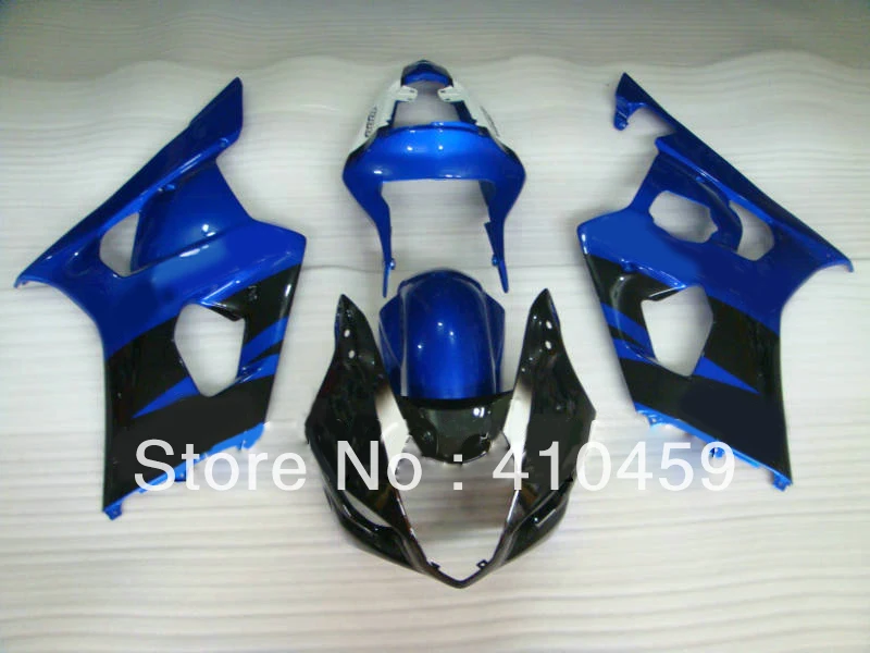 Набор обтекателей для SUZUKI GSXR1000 GSX R1000 GSXR 1000 K3 03 04 2003 2004 синий черный гоночный