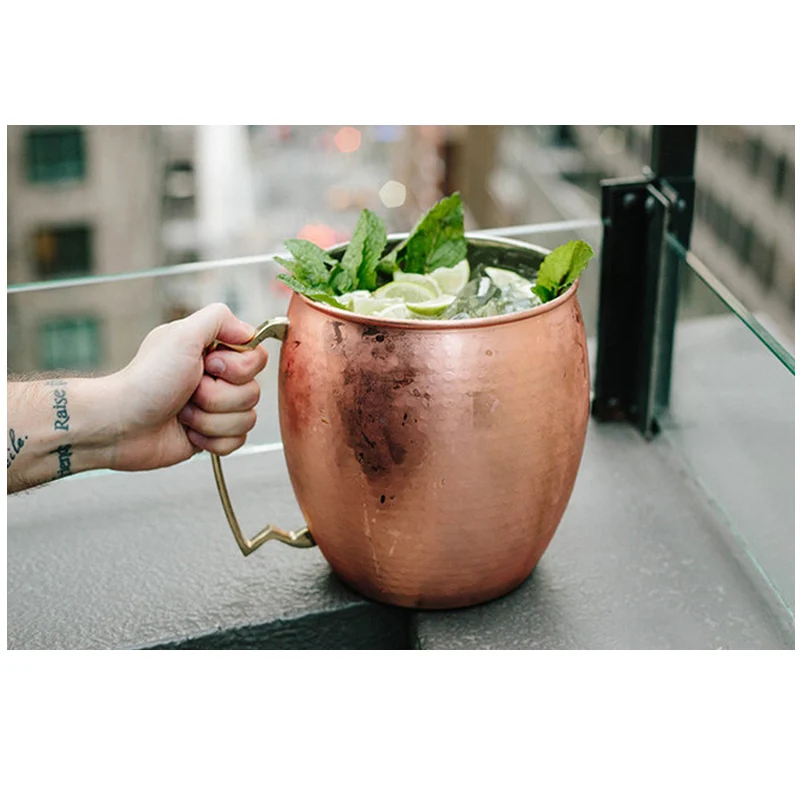 Гигантская Московская мюла медная 5 л супер большая чашка из нержавеющей стали