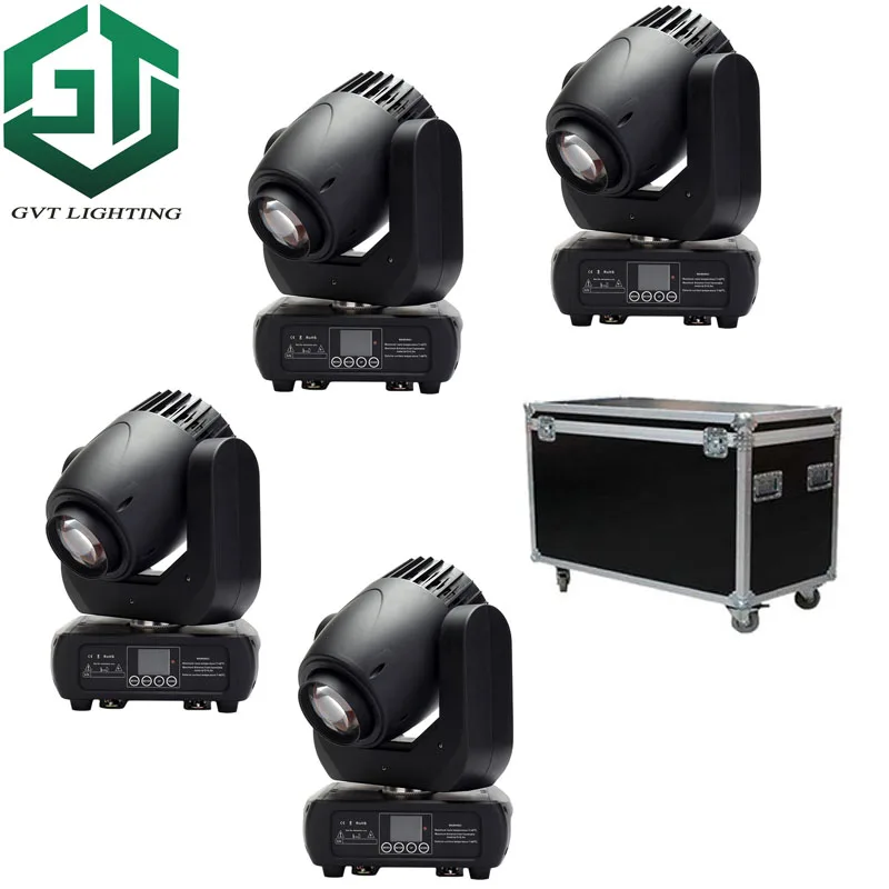 4 шт./лот упаковочный кофр 150 Вт Gobo LED Moving Head Beam Wash Spot Lights 2 Wheels 3 Facet Prism для Dj DMX Disco Stage |