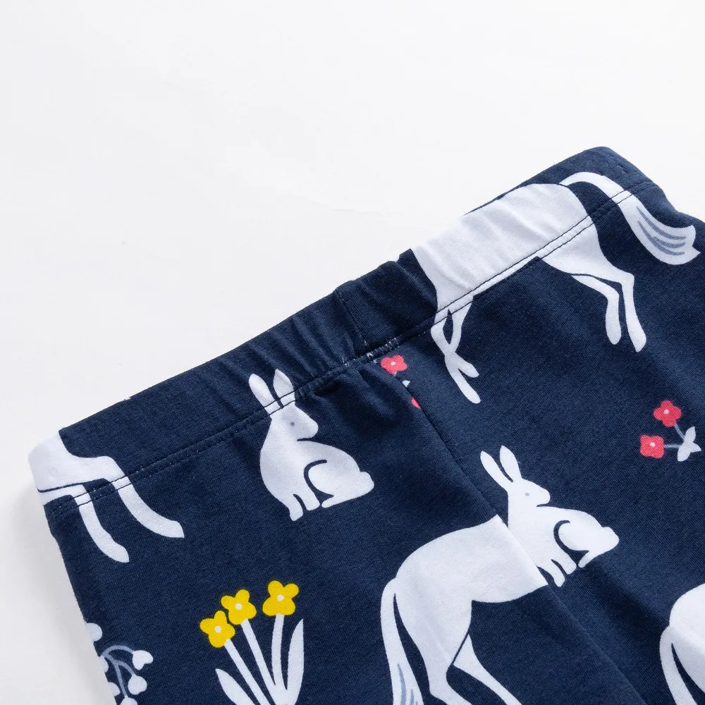 New Fall Autumn Spring baby girls Printing cartoon Leggings Quality Cotton rainbow Unicorn Pants 2-7year Clothes Clothing
