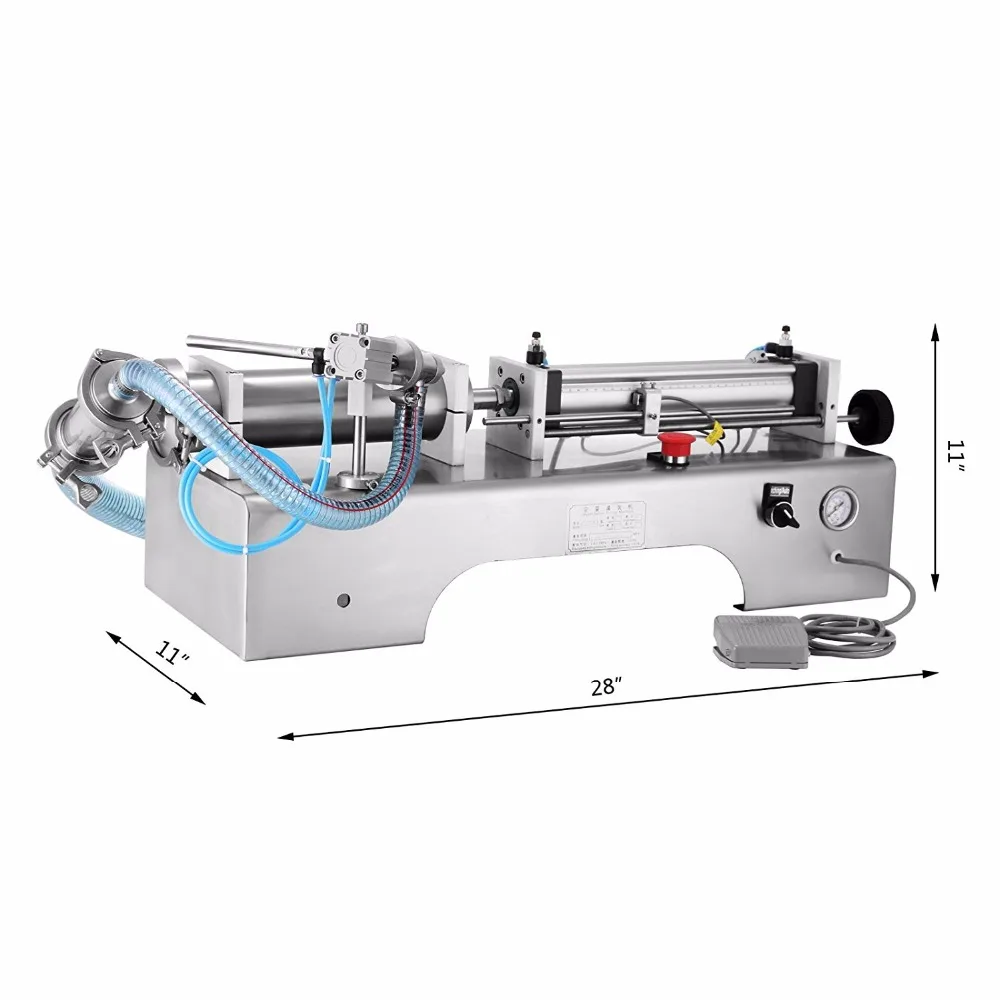 Одноголовочный Пневматический поршневой жидкий наполнитель шампунь гель вода