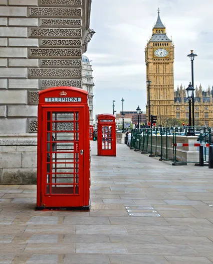 Виниловые тканевые фоны для фотосъемки в английском стиле Big Ben свадьбы детской
