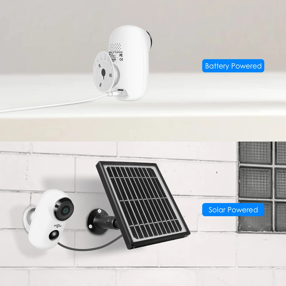 1080P Wifi батарея ip-камера уличная солнечная панель Беспроводная перезаряжаемая камера водонепроницаемая PIR сигнализация Hiseeu