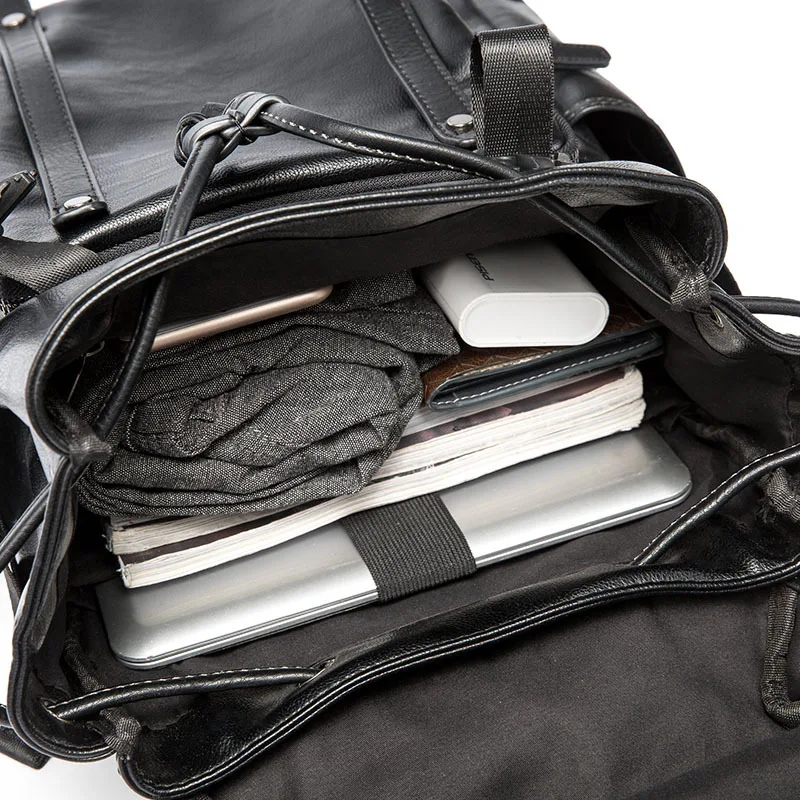 Мужской кожаный рюкзак школьные ранцы мужские дорожные сумки женский для